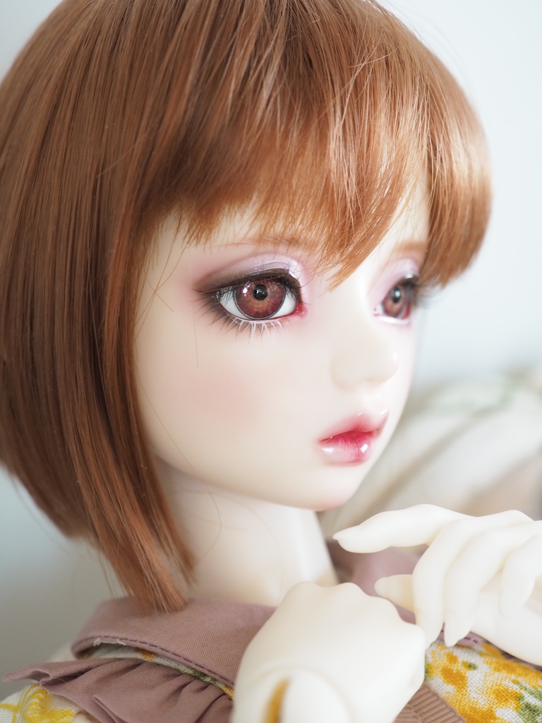 16mm/9mm ピンク×赤紫系 カッパータイプ 七宝グラスアイ