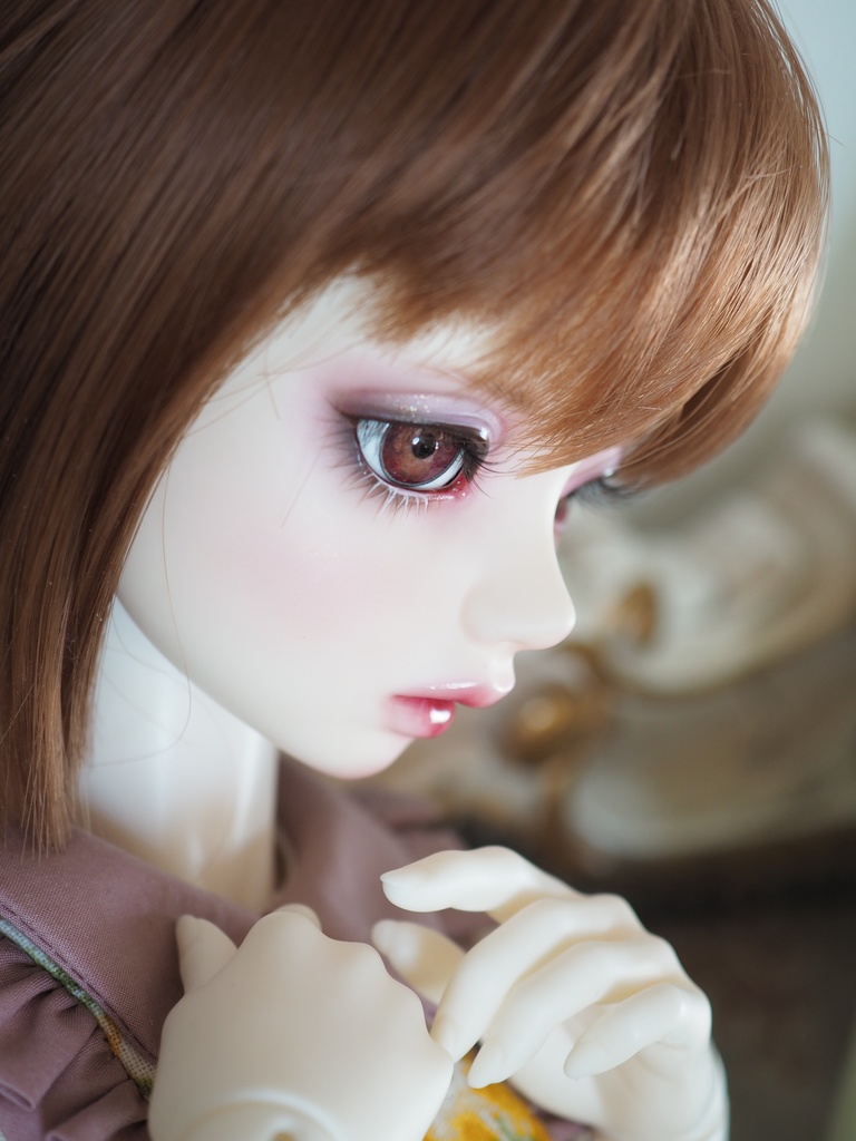 16mm/9mm ピンク×赤紫系 カッパータイプ 七宝グラスアイ