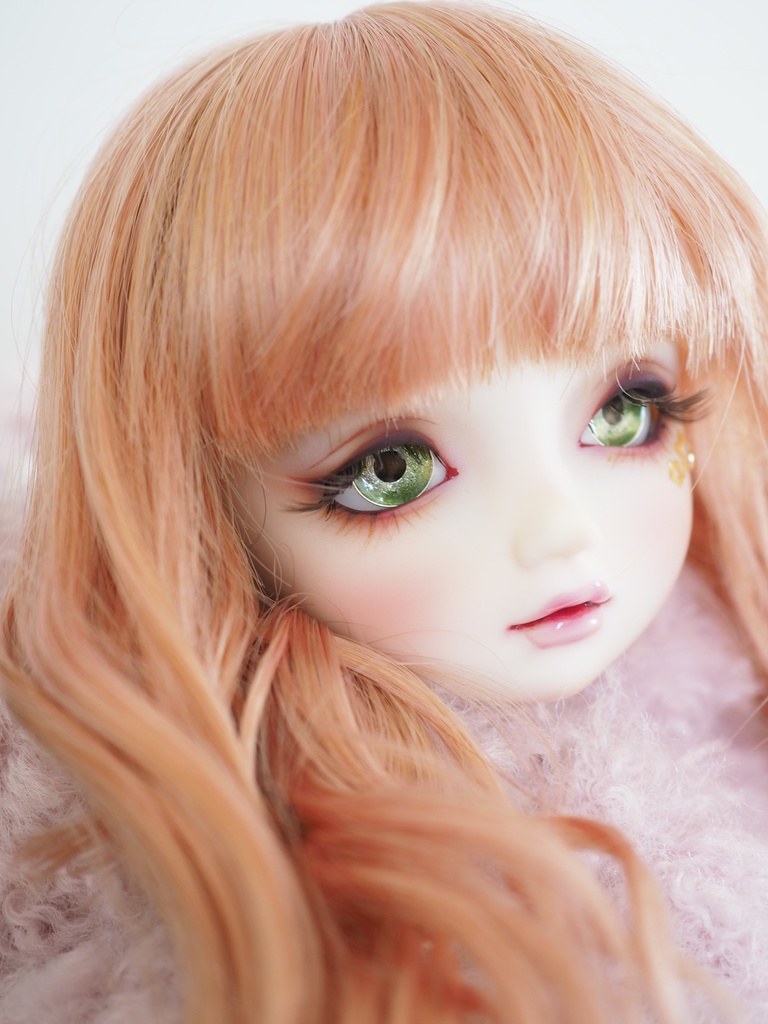16mm/8.5mm ウグイス色 ジェムタイプ 七宝グラスアイ