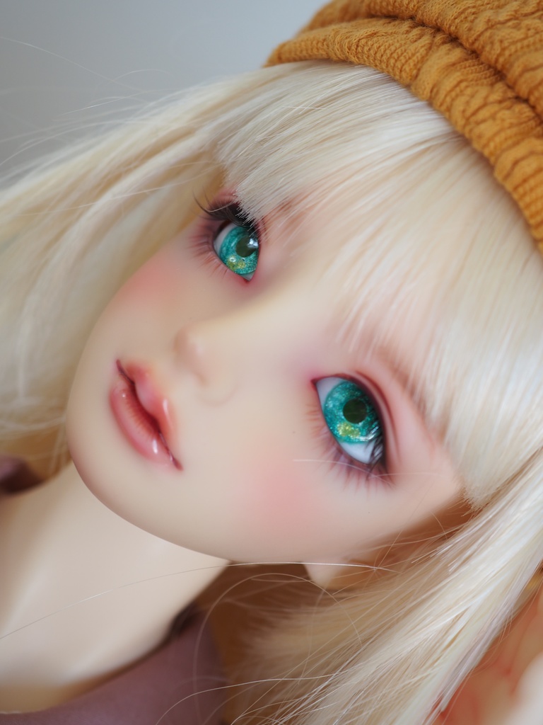 16mm/9mm グリーン+イエロー 水彩タイプ 七宝グラスアイ