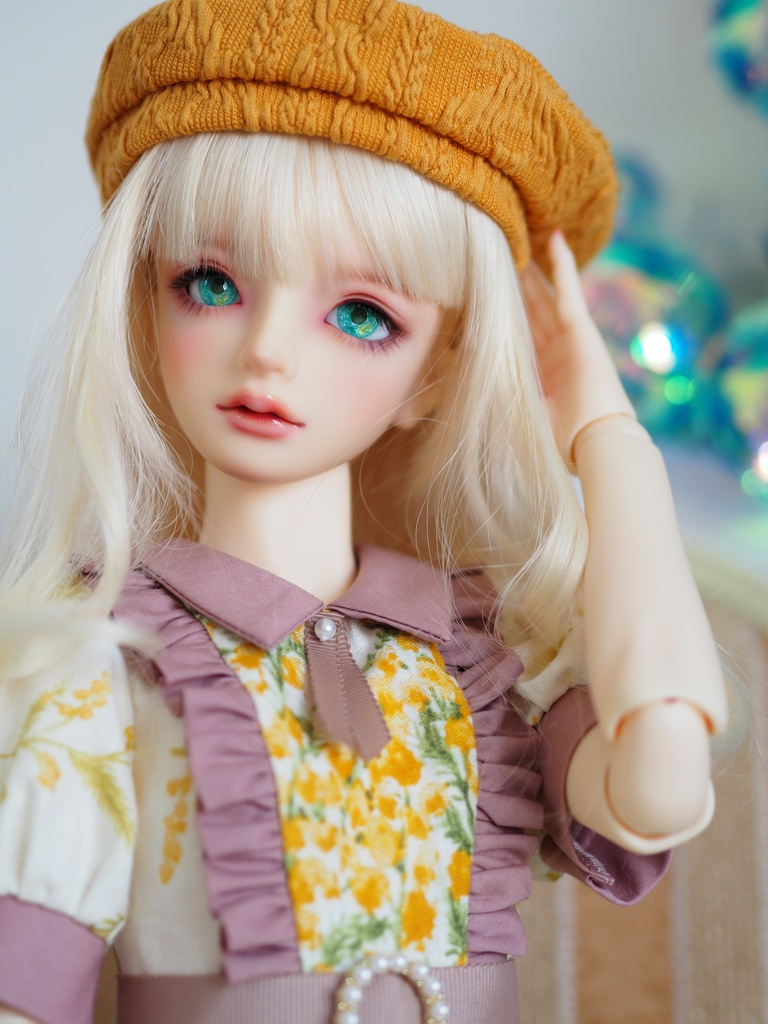 16mm/9mm グリーン+イエロー 水彩タイプ 七宝グラスアイ