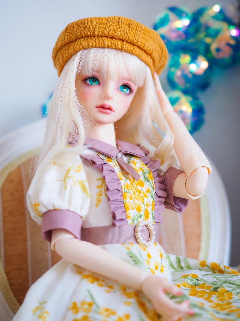 16mm/9mm グリーン+イエロー 水彩タイプ 七宝グラスアイ