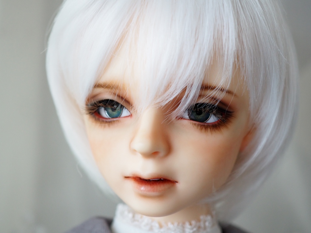 【B品】18mm/8mm 小虹彩イエロー×ブルー系 カッパータイプ 七宝グラスアイ