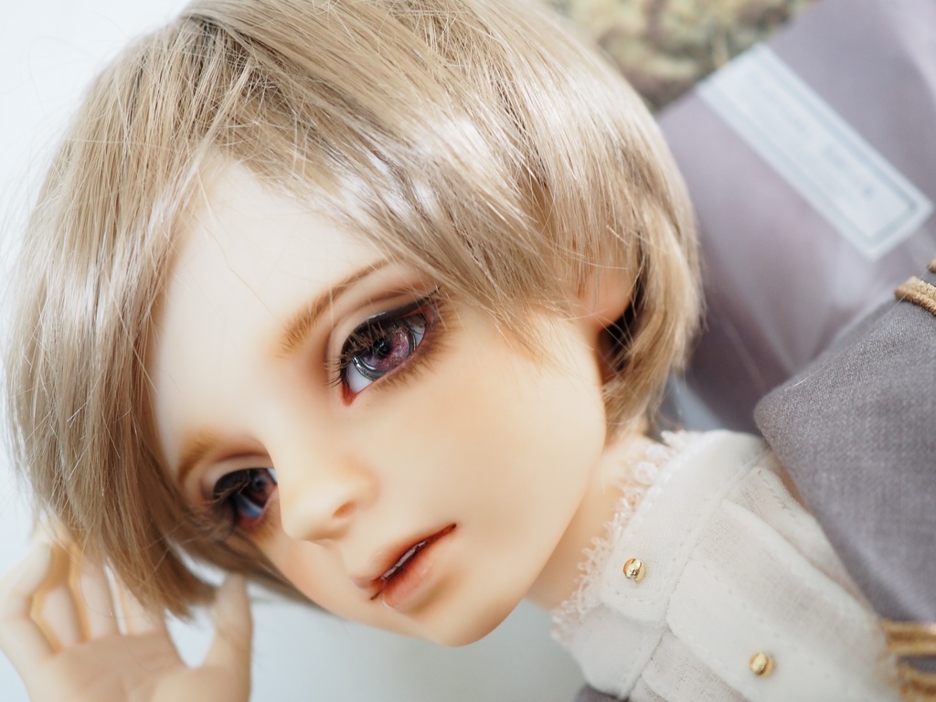18mm/8.5mm 赤紫系カッパータイプ 七宝グラスアイ