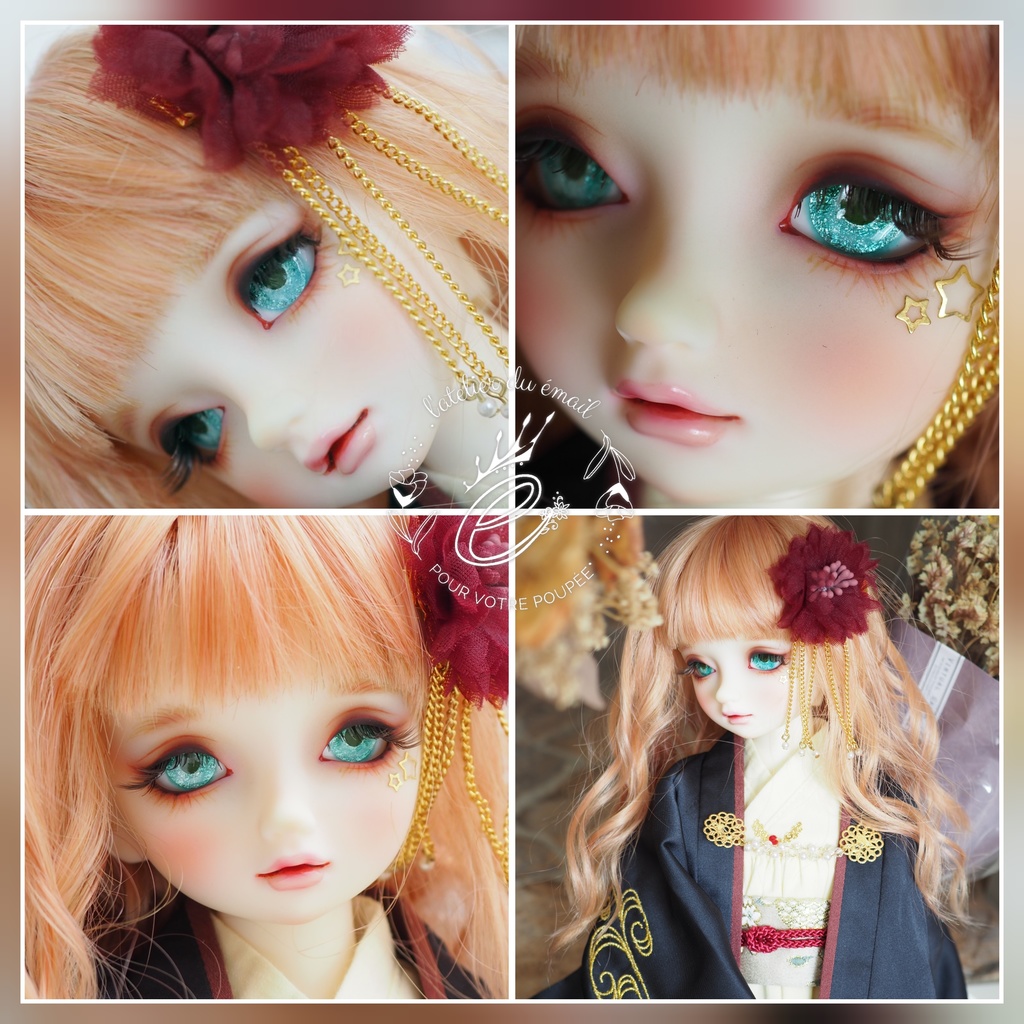 16mm/9mm ブルーグリーン系 水彩タイプ 七宝グラスアイ