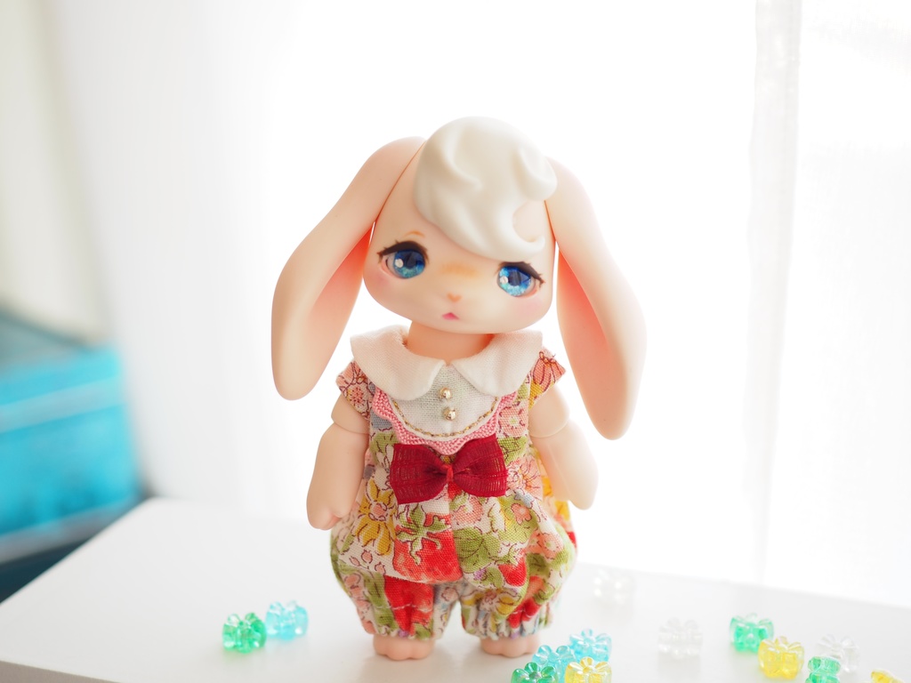 8mm/5mm アニメ風ブルー系 七宝グラスアイ