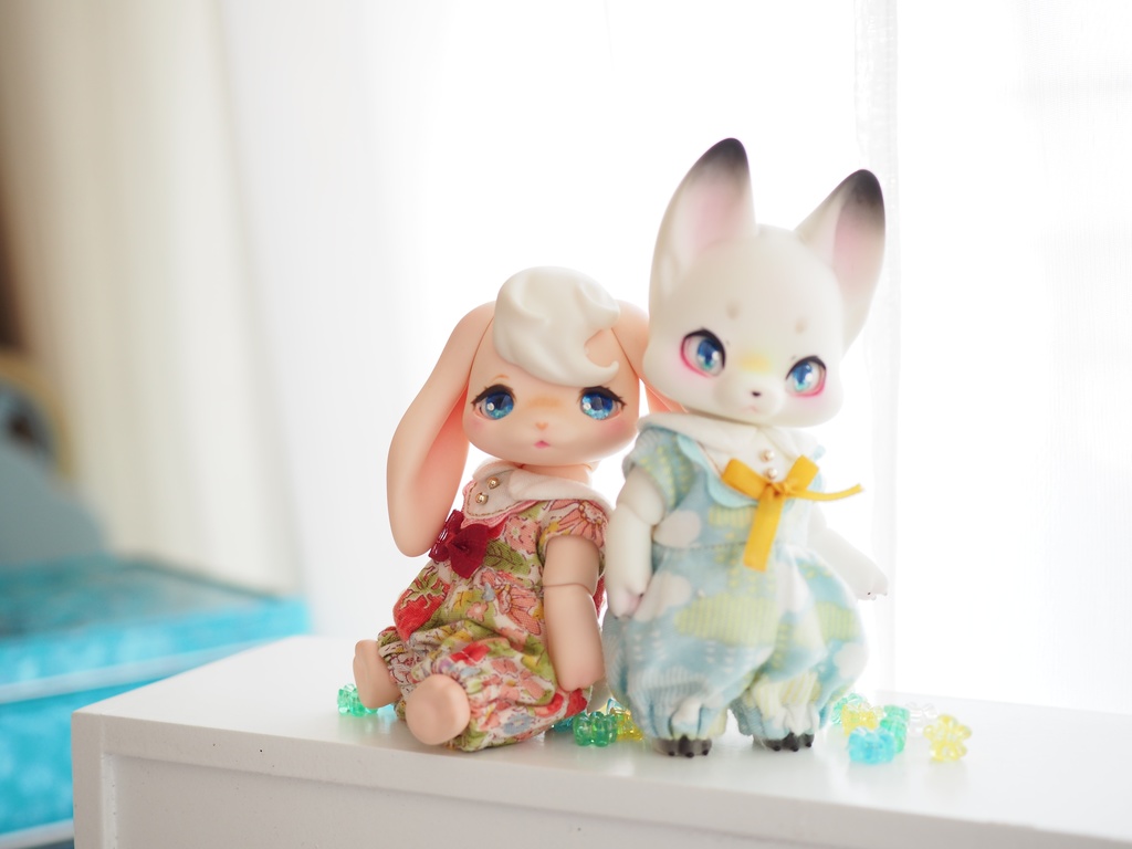 8mm/5mm アニメ風ブルー系 七宝グラスアイ