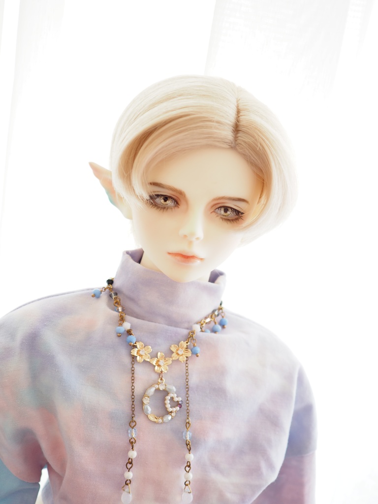 18mm/6mm 小虹彩ライトブラウン×イエロー より線ジェムタイプ 七宝グラスアイ