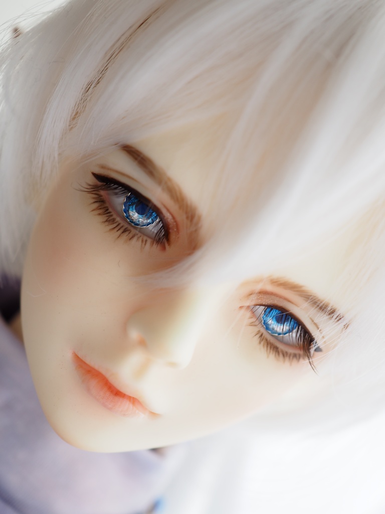 18mm/6.5mm 小虹彩 ブルー系 より線ジェムタイプ 七宝グラスアイ