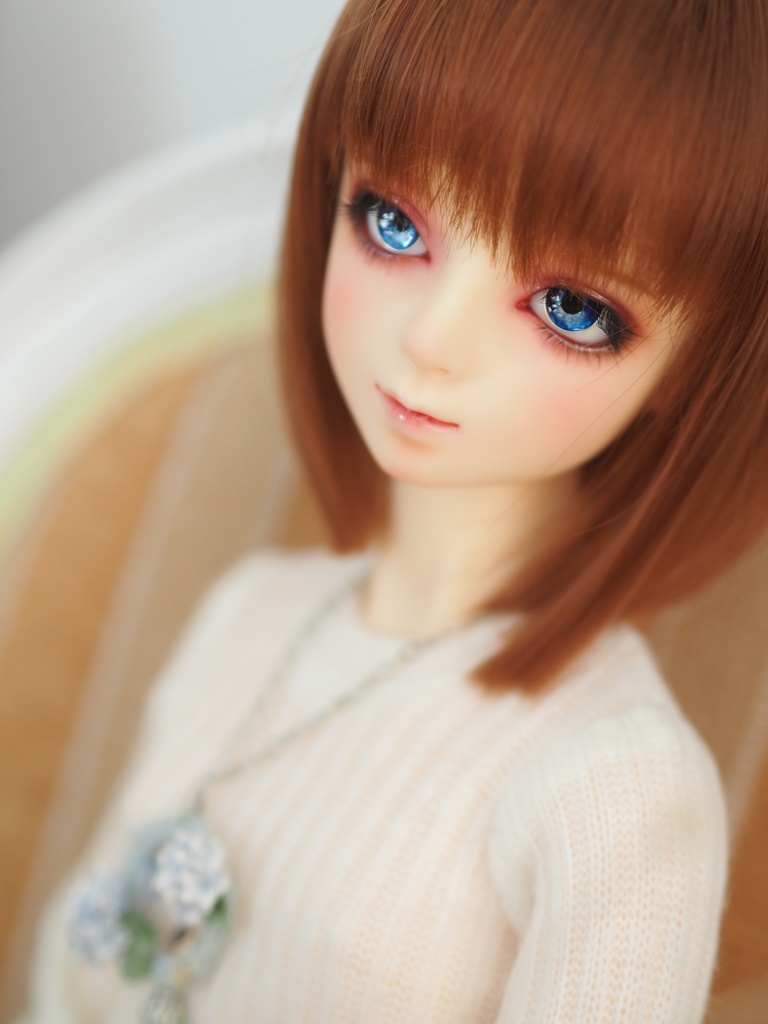 【B品】16mm/8.5mm ネイビーブルーグラデーション ジェムタイプ 七宝グラスアイ