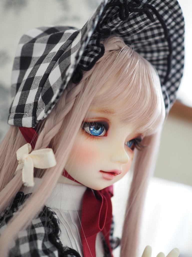 【B品】16mm/8.5mm ネイビーブルーグラデーション ジェムタイプ 七宝グラスアイ