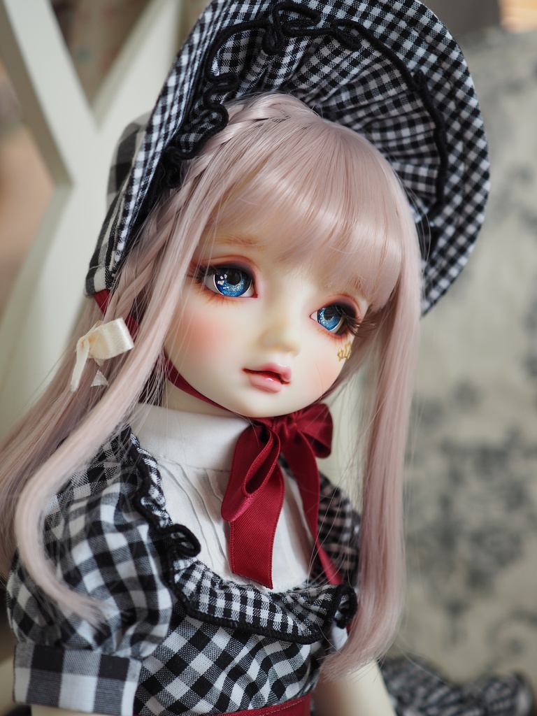 【B品】16mm/8.5mm ネイビーブルーグラデーション ジェムタイプ 七宝グラスアイ