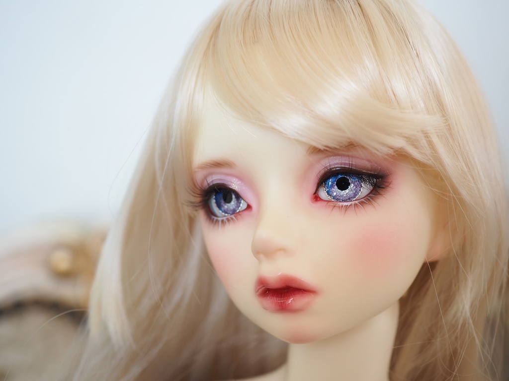 18mm/9.5mm ブルー×パープル より線ジェムタイプ 七宝グラスアイ
