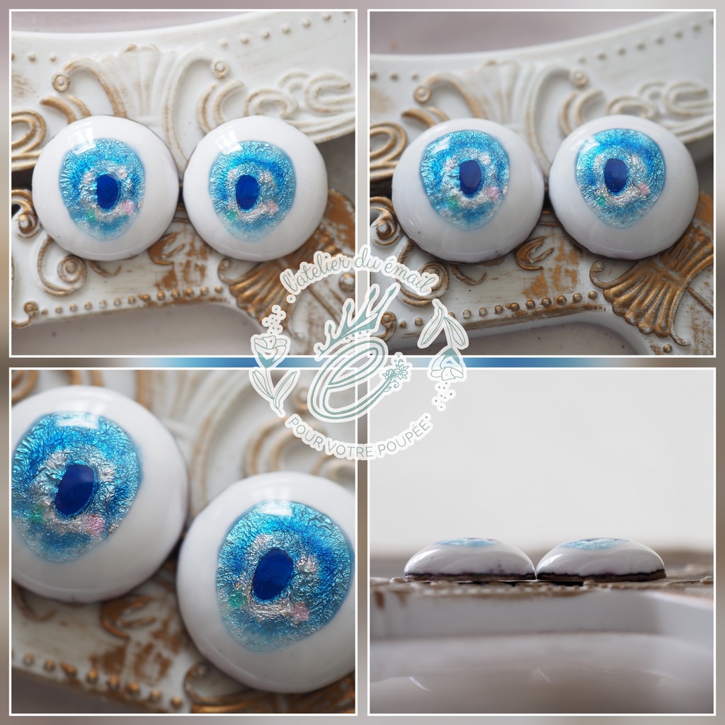 20mm/13.5-12mm アニメ風水彩タイプ 七宝グラスアイ