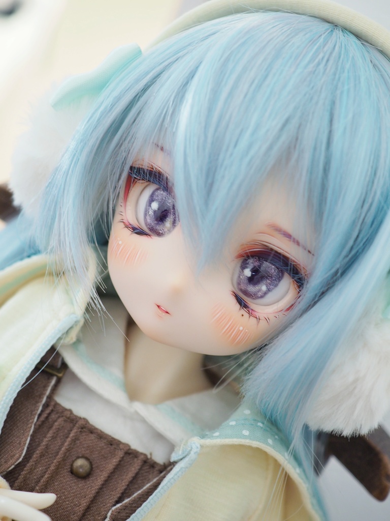 18mm/11-10mm パープルグラデーション アニメ風水彩タイプ 七宝グラスアイ