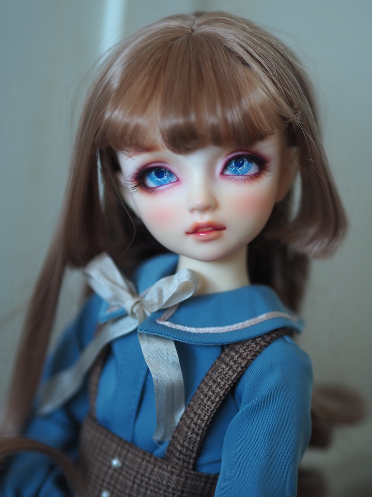 16mm/8.5mm 青紫（瞳孔紺）水彩タイプ 七宝グラスアイ