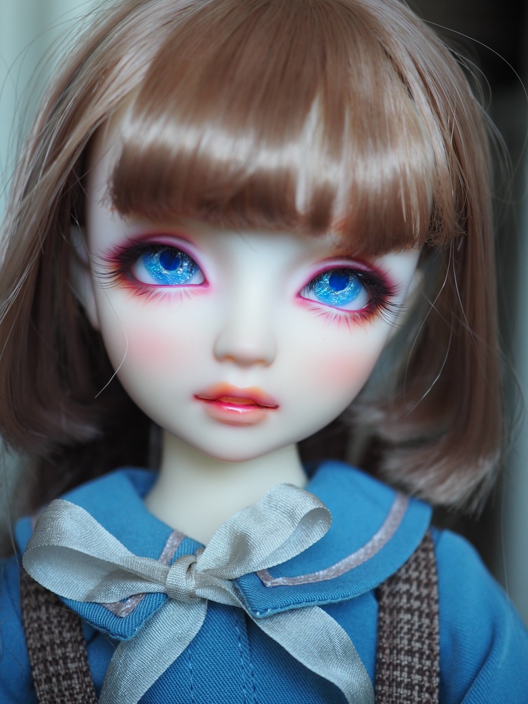 16mm/8.5mm 青紫（瞳孔紺）水彩タイプ 七宝グラスアイ