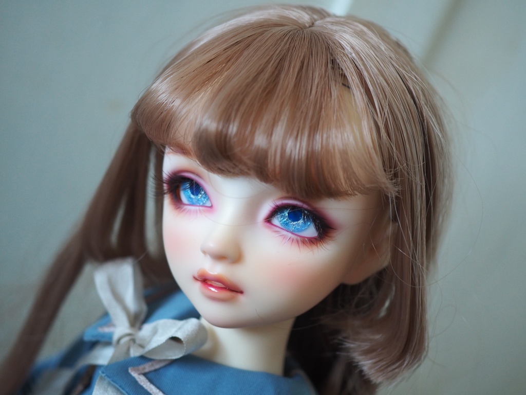 16mm/8.5mm 青紫（瞳孔紺）水彩タイプ 七宝グラスアイ