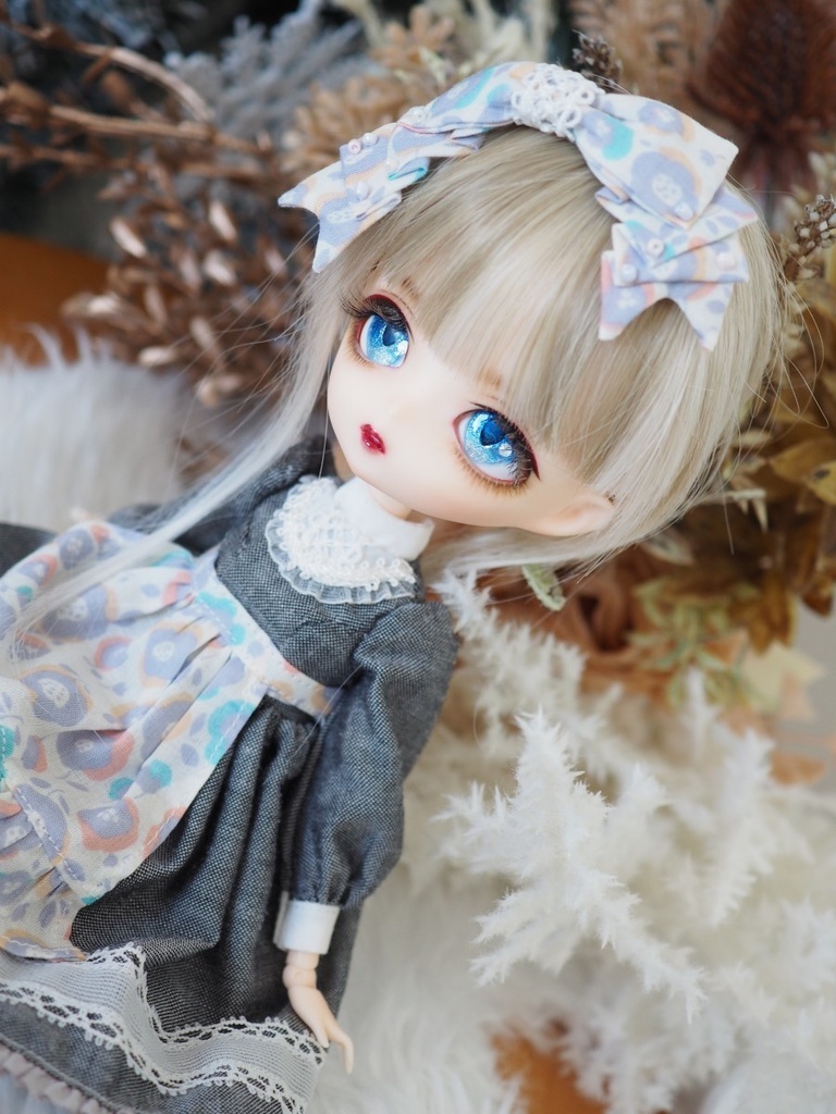 16.5mm/11-10mm ブルーグラデーション アニメ風水彩タイプ 七宝グラスアイ ハルモニアブルーム BABY KUMAKO等