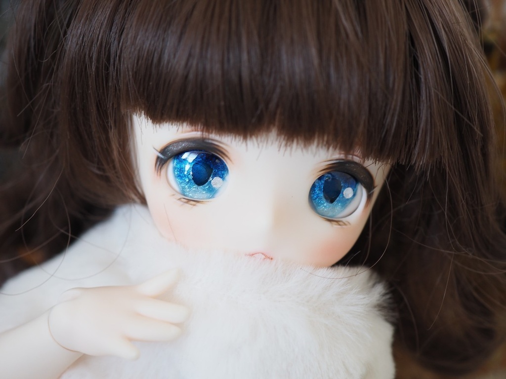 16.5mm/11-10mm ブルーグラデーション アニメ風水彩タイプ 七宝グラスアイ ハルモニアブルーム BABY KUMAKO等