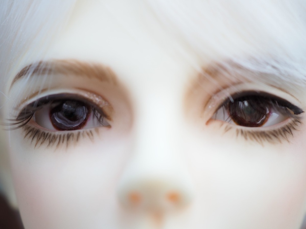 【B品】18mm/7mm 小虹彩 ダークレッド 水彩タイプ 七宝グラスアイ