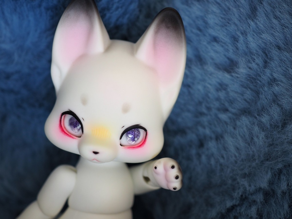 8mm/5-4mm パープル系 アニメ風水彩タイプ 七宝グラスアイ