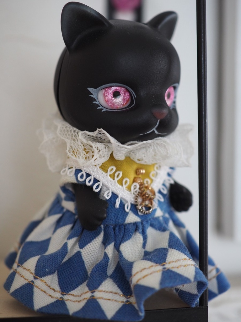 【B品】11mm/7mm ピンク系 水彩タイプ 七宝グラスアイ