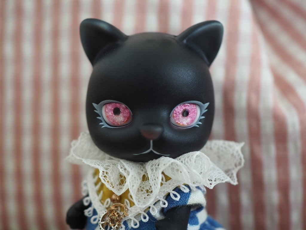 【B品】11mm/7mm ピンク系 水彩タイプ 七宝グラスアイ