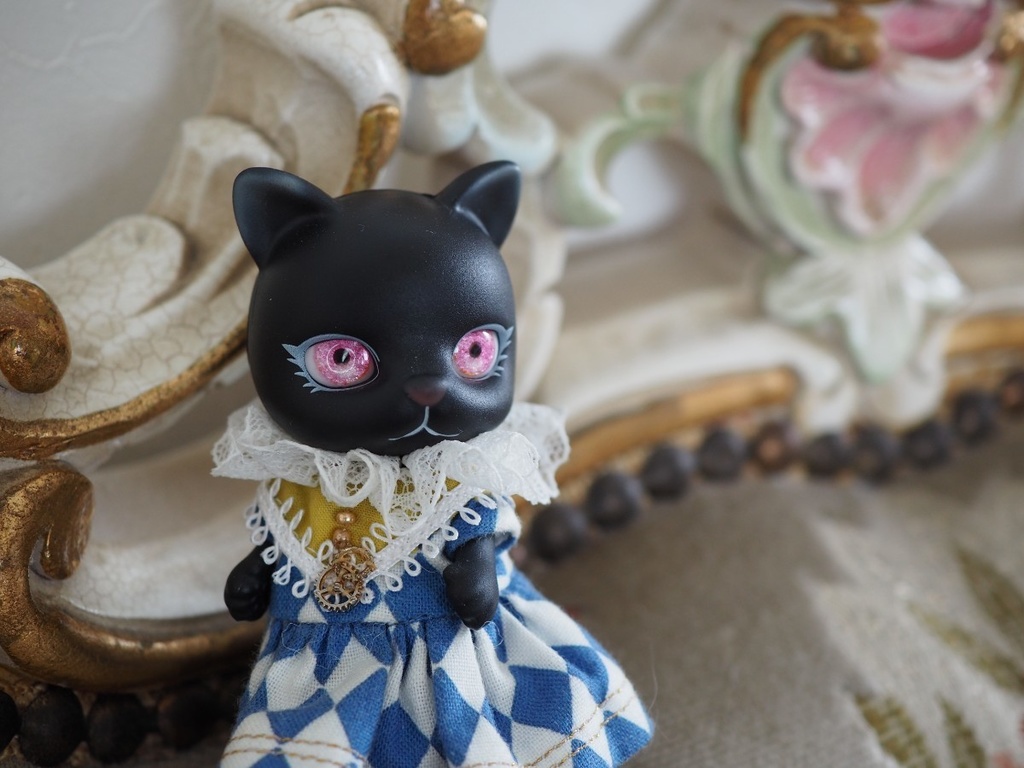 【B品】11mm/7mm ピンク系 水彩タイプ 七宝グラスアイ