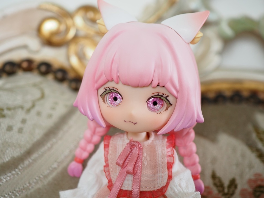 【B品】11mm/7mm ピンク系 水彩タイプ 七宝グラスアイ