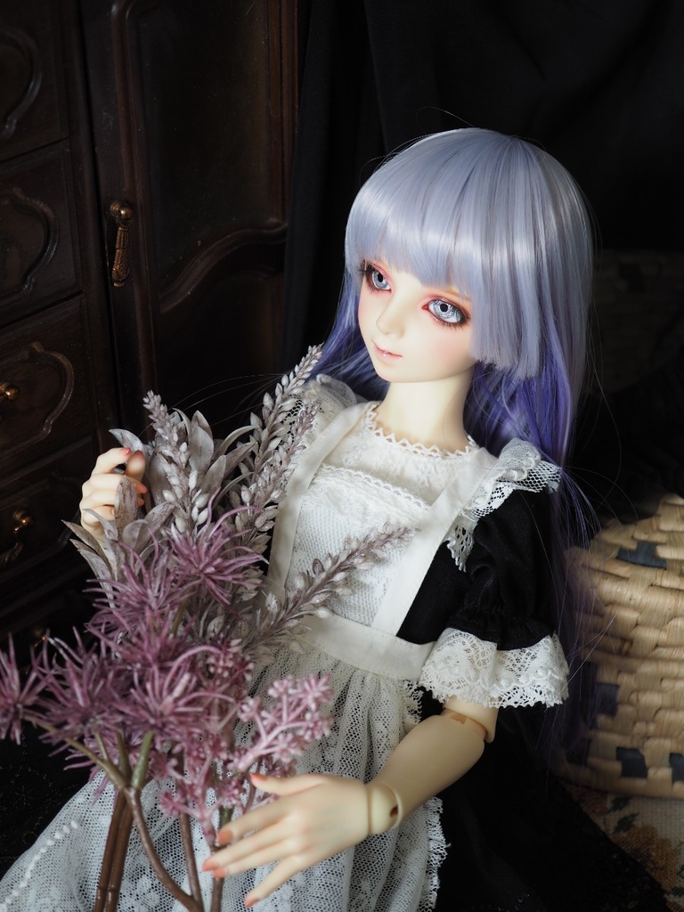 16mm/8.5mm ピンク×グレー 水彩タイプ 七宝グラスアイ