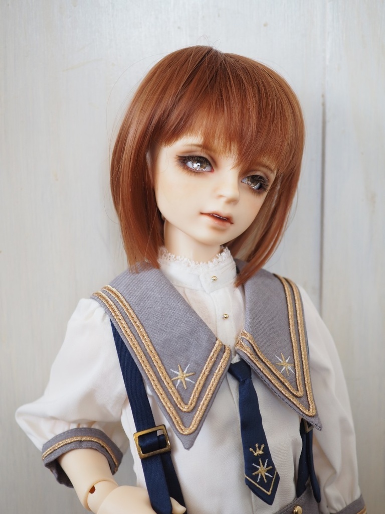 【B品】16mm/8mm ブラウン×ピンク ジェムタイプ 七宝グラスアイ