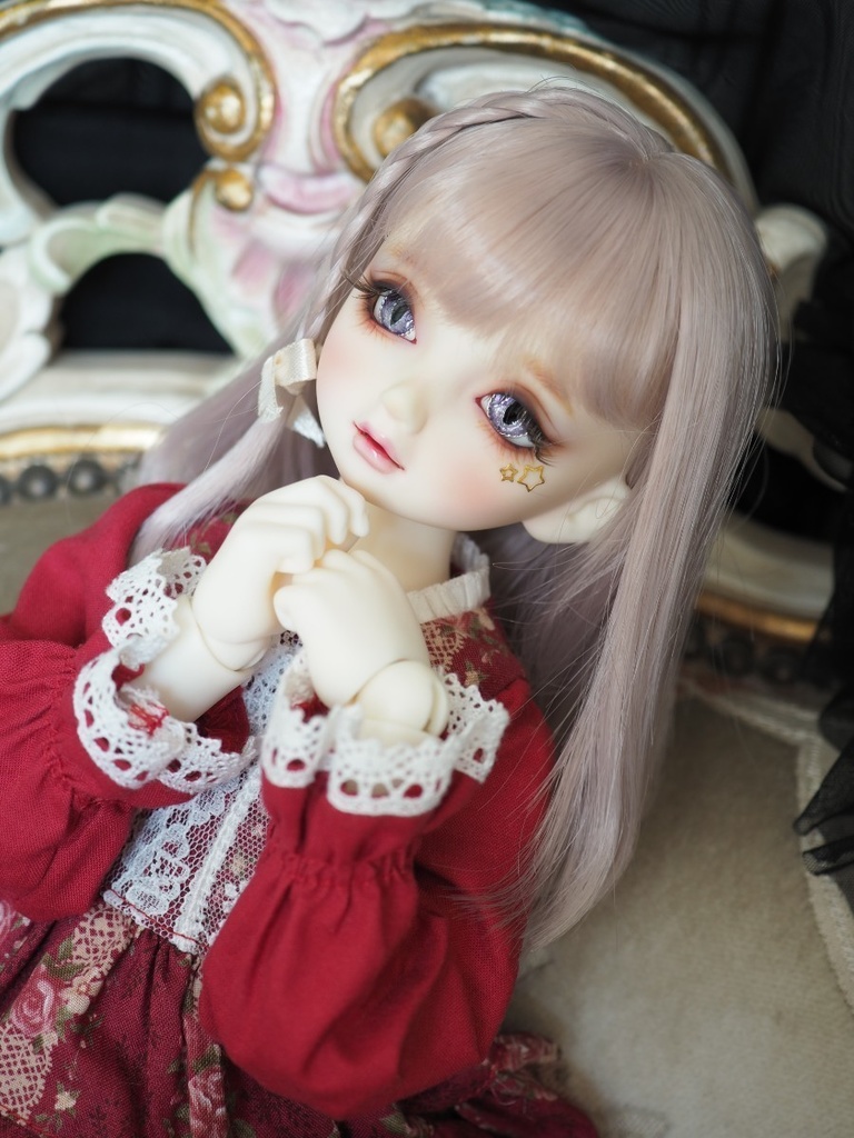 16mm/8.5mm パープル猫目 ジェムタイプ 七宝グラスアイ