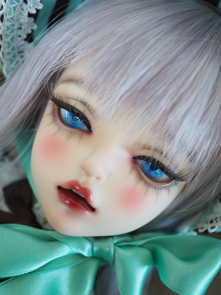 13mm/7mm 水色 水彩タイプ 七宝グラスアイ