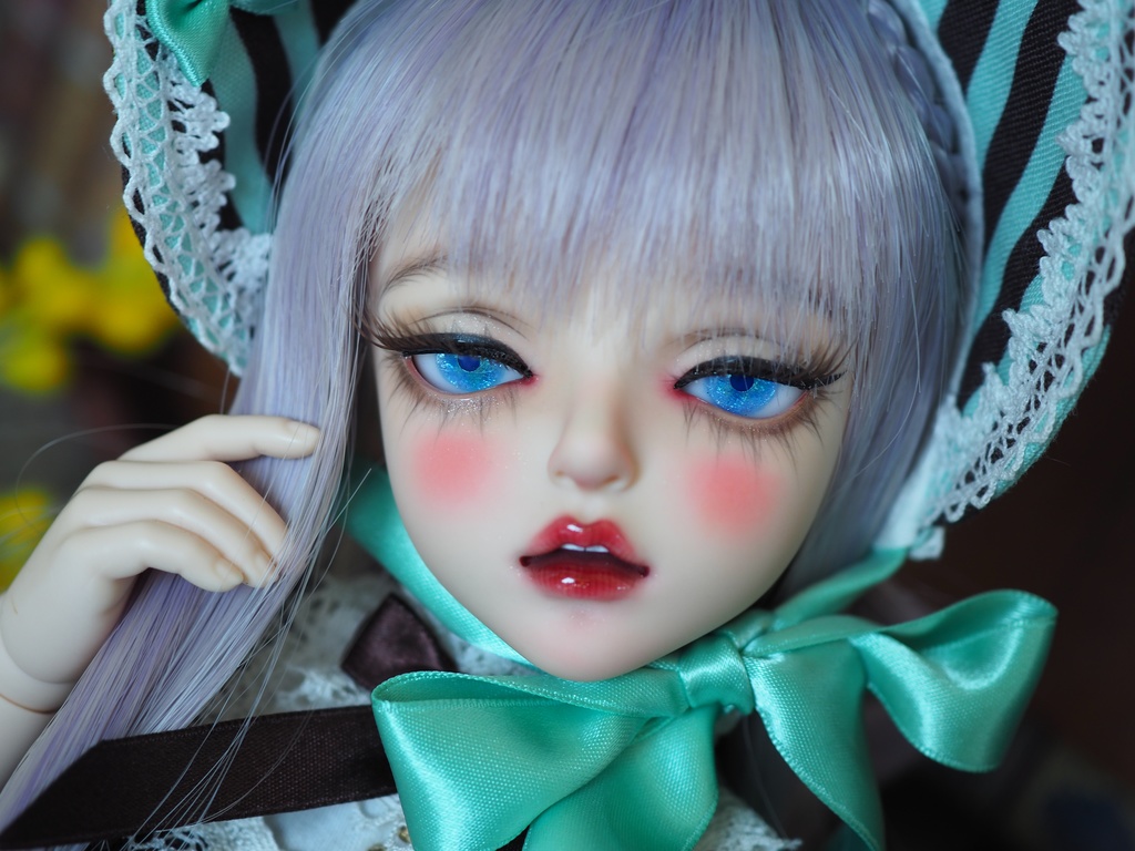 13mm/7mm 水色 水彩タイプ 七宝グラスアイ