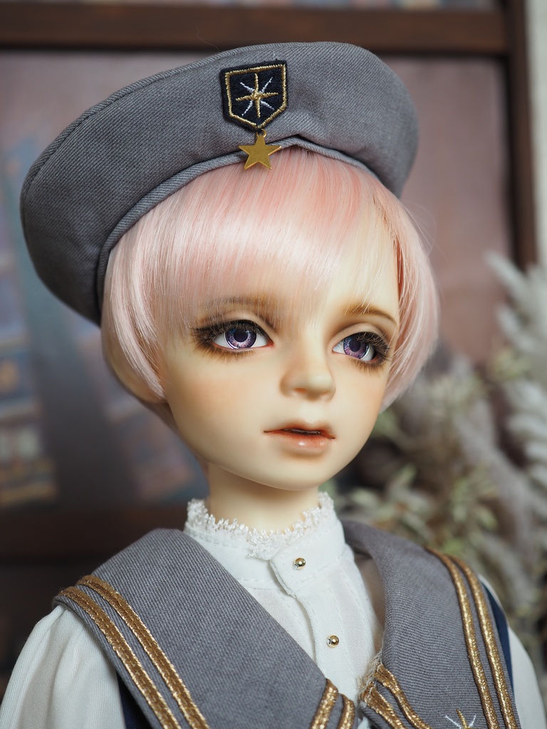 16mm/8mm 夜桜(虹彩線あり)ジェムタイプ 七宝グラスアイ