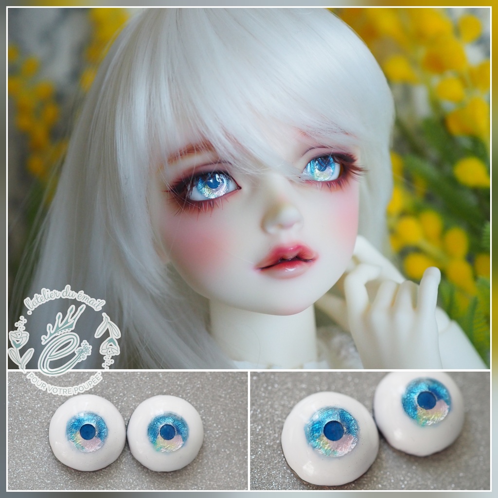 16mm/8.5mm 春景色 水彩タイプ 七宝グラスアイ