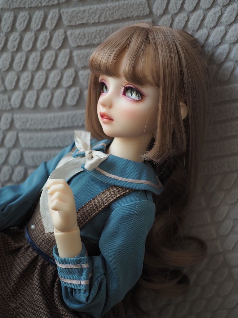 16mm/8.5mm 猫目グレー系 水彩タイプ七宝グラスアイ