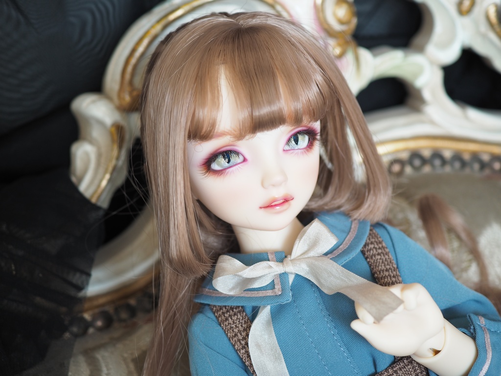 16mm/8.5mm 猫目グレー系 水彩タイプ七宝グラスアイ