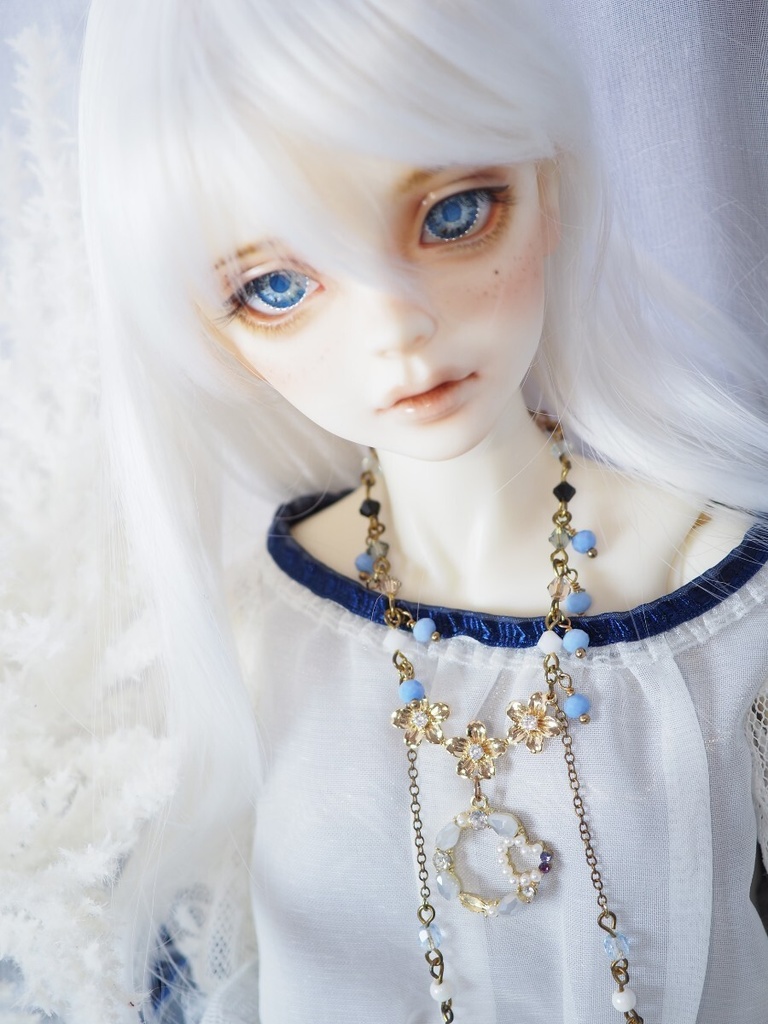 18mm/9mm ライトブルー 虹彩線あり ジェムタイプ 七宝グラスアイ