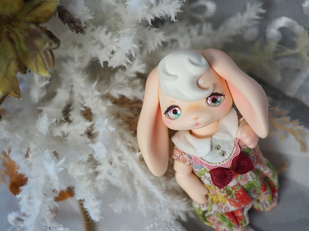 【B品】8mm/5.5mm ピンク×グリーン 水彩タイプ 七宝グラスアイ