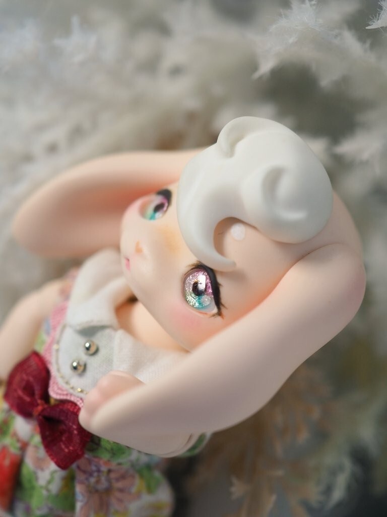 【B品】8mm/5.5mm ピンク×グリーン 水彩タイプ 七宝グラスアイ