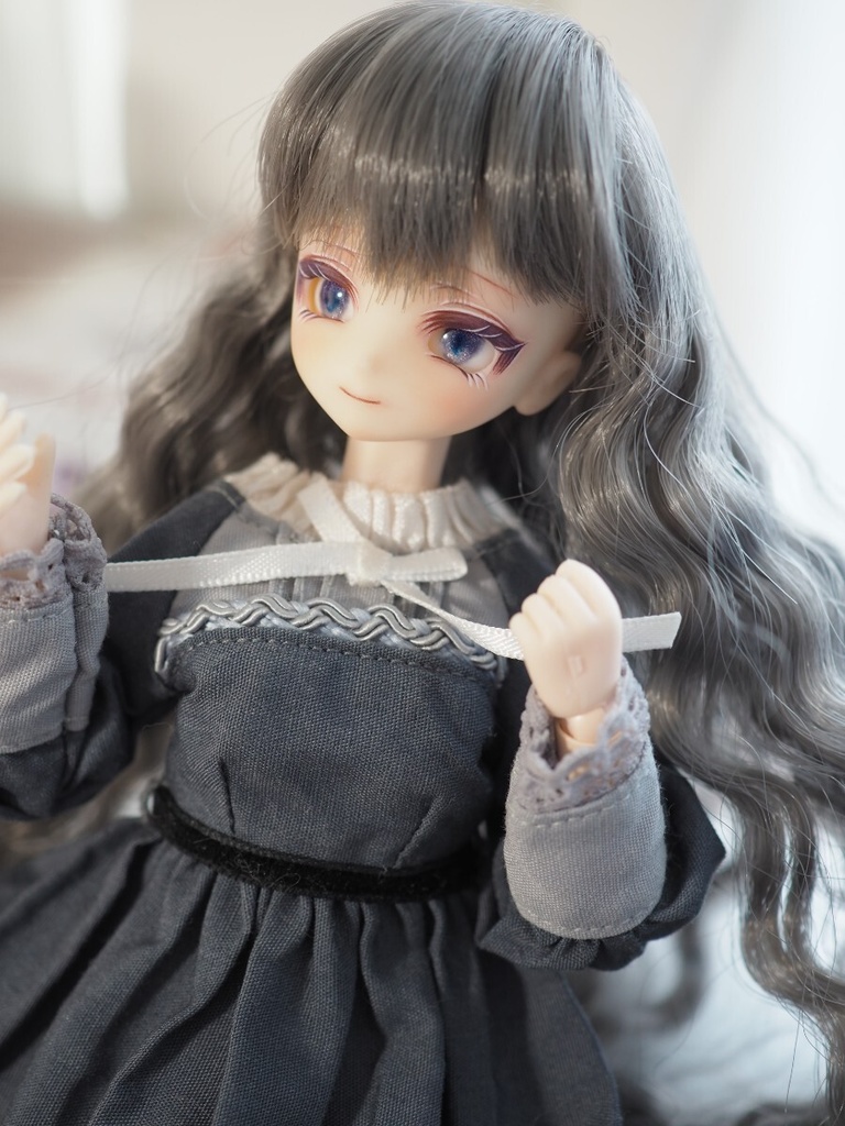 8mm/5-4mm アニメ風パープル系 水彩タイプ 七宝グラスアイ