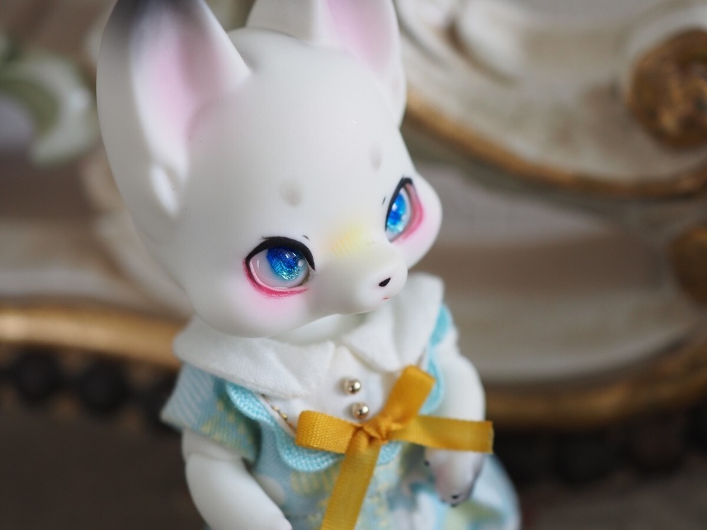 8mm/5-4mm アニメ風 ブルー系 水彩タイプ 七宝グラスアイ