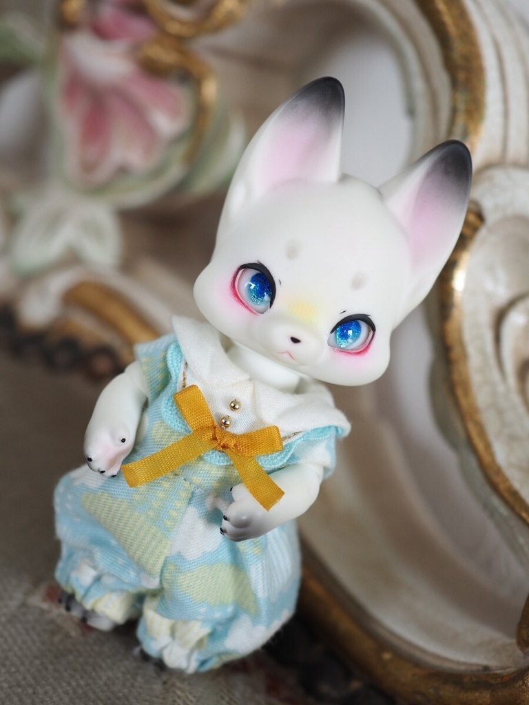 8mm/5-4mm アニメ風 ブルー系 水彩タイプ 七宝グラスアイ