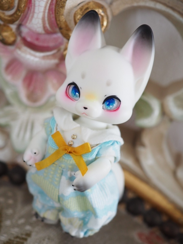 8mm/5-4mm アニメ風 ブルー系 水彩タイプ 七宝グラスアイ