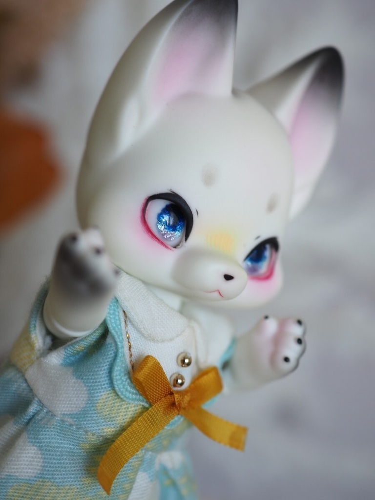 【B品】8mm/5-4mm ブルー×パープル アニメ風水彩タイプ 七宝グラスアイ