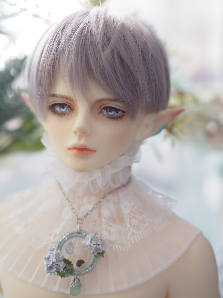 16mm/5.5mm 小虹彩 パープル×ピンク×ブルー 水彩タイプ 七宝グラスアイ