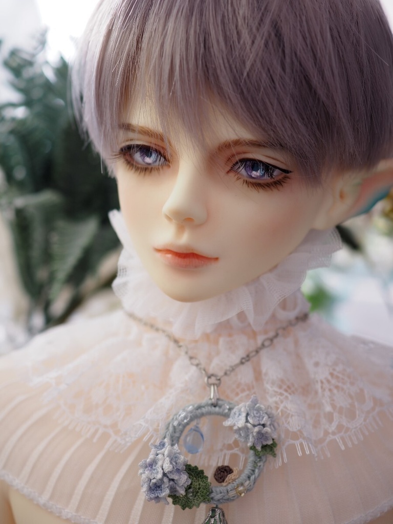 16mm/5.5mm 小虹彩 パープル×ピンク×ブルー 水彩タイプ 七宝グラスアイ
