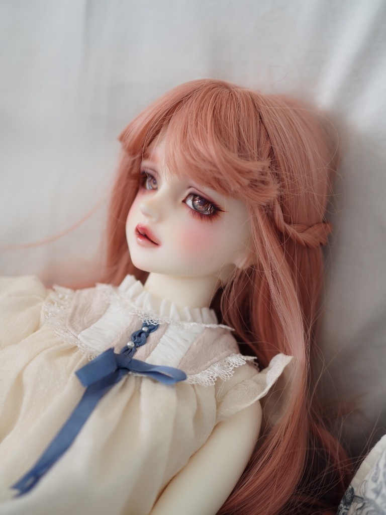 18mm/9mm ブルー&ピンク 瞳孔パープル カッパータイプ 七宝グラスアイ